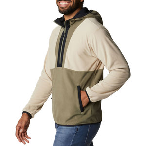 Sudadera con Capucha de Forro Polar de Alta Calidad para Hombre, con Cierre de Cremallera de un Cuarto, Diseño Color Block, Estilo Casual, Ropa Deportiva para Exteriores, Cálida para Invierno - Product Image 3