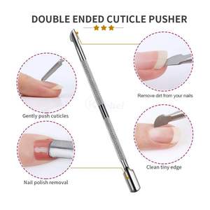 Coupe-cuticules professionnel avec pousse-cuticules, ensemble en acier inoxydable, kit de manucure et pédicure pour usage professionnel en salon - Product Image 4