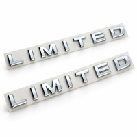 Badge Emblème de Voiture 3D ABS Chromé Universel de 11 Pouces en Gros, Édition Limitée, Moulé sous Pression, Lavable à l'Eau, Personnalisable en Gros