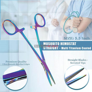 Lister Bandage Scissors Manual 3-Piece Surgical Instrument <b>Kit</b> with Hemostatic Forceps and <b>Suture</b> Removal Scissors - Product Image 4