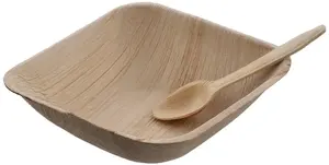 Tazón de Papel de Bambú Biodegradable Personalizado, Tazón de Bagazo de Caña de Azúcar para Catering, Compostable, Desechable, No Tóxico, Listo para Usar, CRADLE - Product Image 6