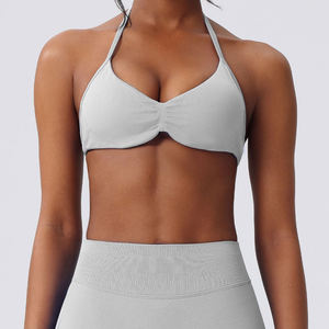Nouveau design soutien-gorge de sport pour femme, personnalisable avec logo, respirant, écologique, avec logo frontal, grandes tailles - Product Image 2