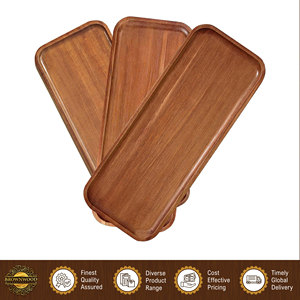 Nuevas Tablas de Servir Rectangulares de Madera de Acacia de Diseño Moderno y Alta Calidad, Aptas para Alimentos, para Fiestas de Barbacoa y Buffet - Product Image 5