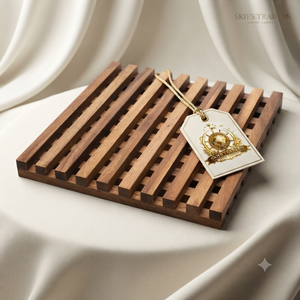 Carved Wooden Square Trivets Set Floral Pattern Heat Resistant Hot Pot Holders Kitchen <b>Table</b> <b>Protectors</b> - Product Image 5