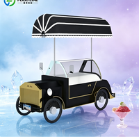 Chariot à glaces à propulsion vélo pour événements sur la plage