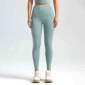 Leggings de Yoga OEM Personalizados, Sostenibles, de Cintura Alta, Sin Costuras, para Mujer, con Efecto Push-Up, Compresión, Ajustados, para Gimnasio y Fitness - Product Image 1