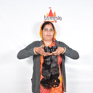 Fabrique non traité Temple Indian Virgin 100% Bundle Processing None Machine à tresser double trame Extensions de cheveux humains - Product Image 5