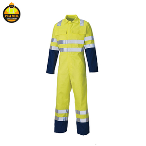 Combinaison de travail personnalisée en gros, vêtements de travail haute visibilité, uniforme de travail réfléchissant pour la construction - Product Image 6