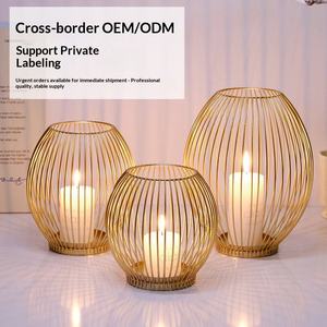 Black Metal <b>Lantern</b> <b>Candle</b> Holder Eco-Friendly Handmade Home Decoration Durable Wire Cage Design <b>for</b> Christmas Easter Birthday - Product Image 3