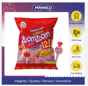 Piruleta Roja Zoomzoom Rellena de Goma de Mascar con Sabor a Naranja, Arándano y Fresa de Alta Calidad a Precio Competitivo - Product Image 2