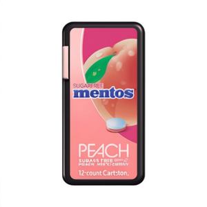 Mentos - Caramelos Masticables Sin Azúcar Sabor Durazno y Menta, 17.5g, Caja de 12 Unidades - Product Image 2