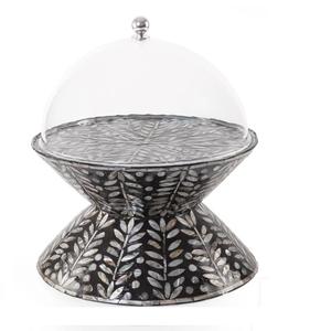 Soporte para Servir Pasteles de Madera Multifuncional de Diseño Lujoso con Cúpula, Acabado Natural, Soporte Decorativo para Servir Pasteles - Product Image 6