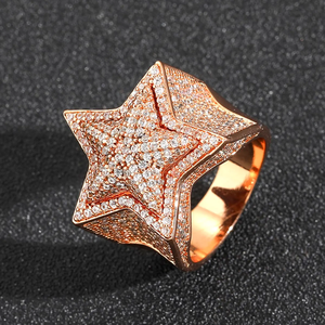 Exclusive 925 Sterling Silver Moissanite Diamond Hip Hop <b>Ring</b> Luxury Streetwear Statement Jewelry with Sparkling <b>Iced</b> Out - Product Image 6