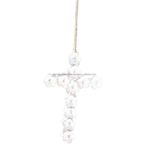 Article décoratif suspendu en fer avec revêtement en poudre blanche fini pour la décoration de la maison et autres décorations de Noël - Product Image 4