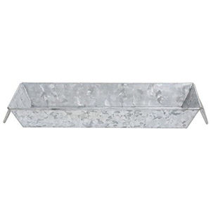 Bandeja de Servicio de Metal Galvanizado Directo de Fábrica, Bandeja de Acero Galvanizado para Cocina, Diseño Rectangular de Estilo Vintage Antiguo - Product Image 1