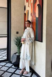 Launching New Designer Party Wear Look Pur Satin Rayon <b>Top</b> & Pajama Farchi With Dupatta set - Product Image 2