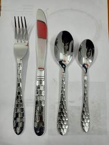 Gold Plated Flatware <b>Set</b> Stainless Steel Silverware Cutlery <b>Set</b> Creative Design Handle High Quality Luxury Cutlery Kitchenware - Product Image 4