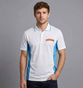 เสื้อเชิ้ตผู้ชายคอปกพับได้ พิมพ์โลโก้ตามสั่ง ผ้าโพลีเอสเตอร์/คอตตอนผสม ระบายอากาศได้ดี ทรงปกติ พิมพ์โลโก้ด้านหน้า สไตล์ลำลอง - Product Image 4