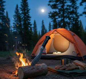 Customizable Forged Industrial Grade Stainless Steel <b>Blade</b> Bowie <b>Knife</b> Carved Diamond Pattern Wood OEM Multifunctional Sharp - Product Image 6