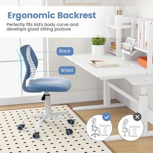 Silla de Estudio Ergonómica de Altura Ajustable para Niños para Uso Escolar - Product Image 6