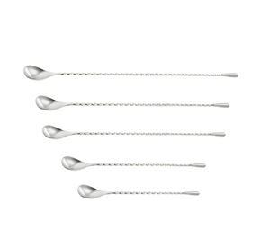 Cuchara Mezcladora de Cócteles de Acero Inoxidable de Primera Calidad, 20cm 30cm, Cuchara de Barra de Acero Inoxidable con Mango Largo, Cuchara para Té - Product Image 4