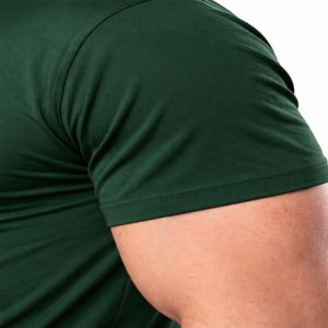 Camiseta de algodón sólido personalizada para hombre, manga corta, cuello redondo, informal, para uso diario en verano, tela suave y transpirable, camiseta para hombre - Product Image 6