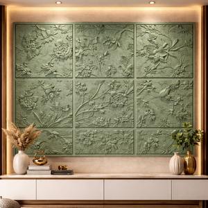 แผ่นผนัง MDF 3 มิติ HDHMR หนา 25 มม. แผ่นผนังตกแต่ง 3 มิติ แผ่นผนัง MDF 3 มิติความหนาแน่นสูงสำหรับตกแต่งบ้าน - Product Image 2