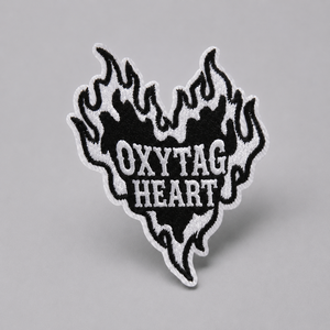 Parche Bordado Oxytag con Diseño de Llama de Corazón, Termoadhesivo, de Tela de Fieltro No Tejida, Decoración Personalizada al por Mayor, Los Mejores Parches con Estilo de Bordado - Product Image 1