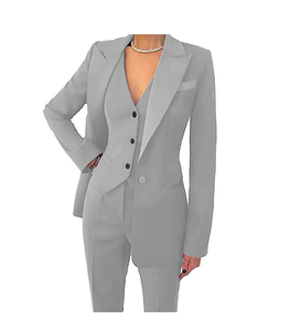 Latest Model Women Formal Business <b>Suits</b> Wedding Wear Two Pieces Casual Office Dress Pant Coat With Custom Logo Pant Coat Sets - Product Image 4
