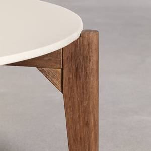 Table basse de jardin ronde Vandana Hexa Vista en ciment et bois d'acacia Xajul - Product Image 4