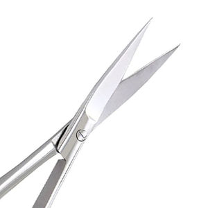 Premium Heavy Duty Spring <b>Scissors</b> for Nail <b>Cuticle</b> Trimming Stainless Steel Curved Blades Kaamir Instruments with Precision - Product Image 4