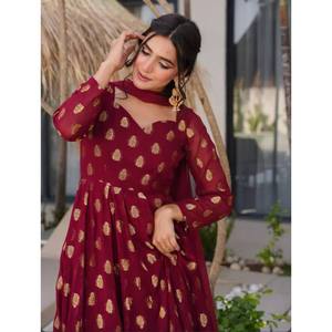 Hermosos conjuntos de mujer Vestido elegante con Pent y Dupatta para ropa de fiesta - Product Image 1
