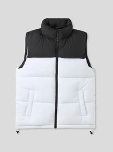 Chaqueta de hombre moderna de media manga acolchada con burbujas, cuello alto personalizado, cremallera, estilo bomber, para streetwear. - Product Image 6