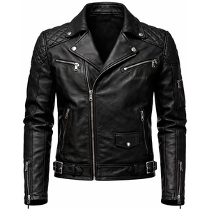 Veste de moto en cuir véritable marron pour femme, coupe ajustée, fermeture éclair, style motard, marron foncé, épaules matelassées - Product Image 6