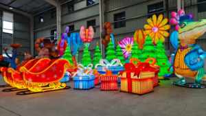 ไฟประดับคริสต์มาสขนาดใหญ่สำหรับกลางแจ้ง ไฟประดับสวนสัตว์ งานแสดงโคมไฟ งานแสดงแสงสีเสียงดนตรี ผู้ผลิตงานตกแต่งตามสั่ง - Product Image 2