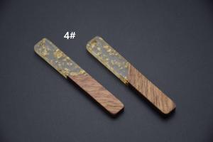 <b>Resin</b> & Wood Drop Earrings Vintage Fashion Women's Jewelry with Customized Shape for Party Occasions - Product Image 6