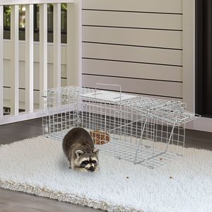 Trappola Pieghevole Robusta da 24 Pollici per Animali Vivi, Trappola Umana per Procioni, Gatti e Scoiattoli con Maniglia per Conigli e Gatti Randagi - Product Image 6