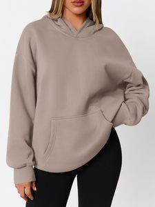 Sudaderas con capucha cortavientos transpirables para mujer, estilo oversize, antiencogimiento, ajuste holgado, diseños OEM, doble capa para mujer - Product Image 1