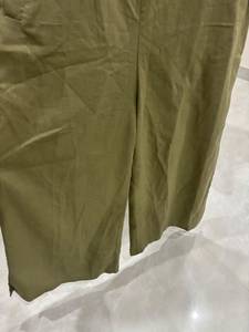 Wholesale Olive Green SOLID <strong>Dungaree</strong> Jumpsuit Square Neck Sleeveless Adjustable Straps Casual <strong>Women's</strong> Wear Pockets Wide Leg - Product Image 2