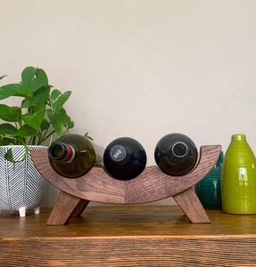 wine <b>rack</b> wide shelf wine <b>rack</b> narrow stand wine <b>rack</b> compact shelf wine <b>rack</b> small space solution wine <b>rack</b> apartment friendly - Product Image 5