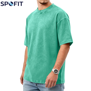 T-shirts Homme Délavés à l'Acide avec Logo Personnalisé, Style Streetwear Hip Hop, 100% Coton Épais, Coupe Oversize pour Garçons - Prix de Gros - Product Image 4