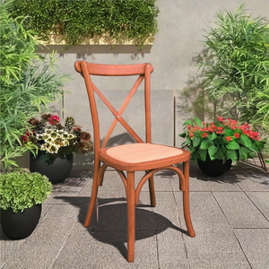 Silla lateral de café de comedor de Metal verde azulado Industrial estilo de madera curvada Vintage acabado recubierto de polvo apilable duradero para el hogar - Product Image 1