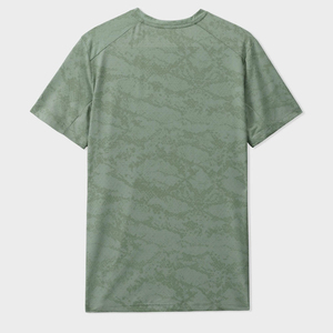 T-shirt col rond pour homme en mélange de coton respirant, fabrication OEM, vente en gros, marque privée, approvisionnement direct usine - Product Image 5
