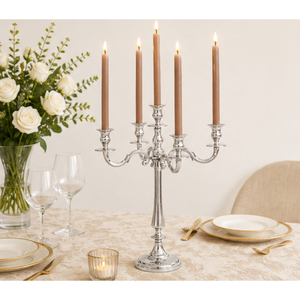 Candelabro de Aluminio de 5 Brazos al por Mayor, Portavelas de Metal para Centro de Mesa de Boda, Soporte Decorativo de Lujo para Eventos - Product Image 6