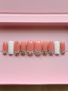 Muestra Gratuita de <span class=keywords><strong>Uñas</strong></span> Postizas de Diseño de Lujo Hechas a Mano, con Etiqueta de Marca Personalizada, Acrílicas, con Brillantes y Pedrería, <span class=keywords><strong>para</strong></span> Dedos - Product Image 4