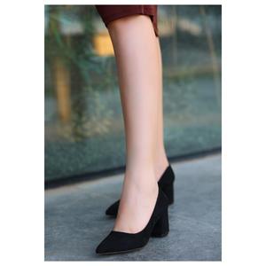 Scarpe con tacco in pelle scamosciata nera Zool - Product Image 2