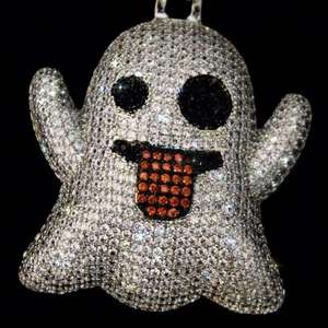 Colgante de Plata de Ley 925 con Moissanita, Estilo Hip Hop, Totalmente Cubierto de Diamantes de Corte Redondo, Chapado en Oro, para Hombre y Mujer - Product Image 2