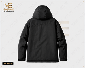 Hot Sales for Men Casual Stand Puffer Jacket Zipper Custom Winter Hood Loose Fit Woven <b>Bubble</b> <b>Coat</b> for Outdoor Utility Use - Product Image 3