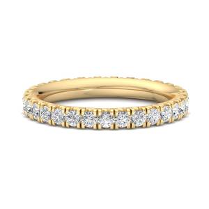 Anillo de Boda de Media Eternidad de 3 Filas de Plata de Ley 925 con Moissanita Zanlong 13823, Joyería Fina para Hombre y Mujer, Certificado GRA - Product Image 3