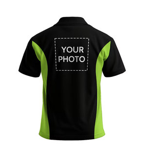 เสื้อโปโลแขนสั้นบล็อกสีที่ปรับแต่งได้ รองรับการออกแบบโลโก้ข้อความรูปภาพ ออกแบบเองได้ แฟชั่นลำลองสวมใส่ได้ทุกวัน - Product Image 2
